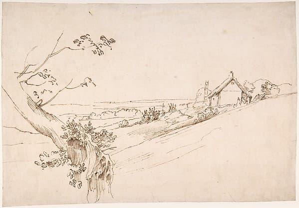Landscape with a Gnarled Tree and a Farm, by Anthony van Dyck