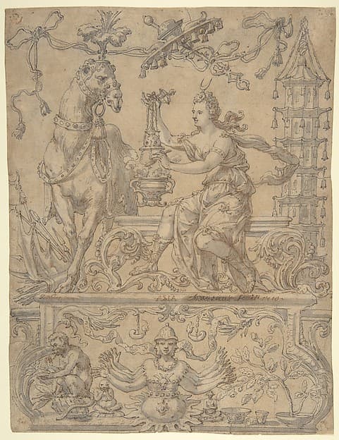 Allegory of Asia, from the Four Continents, by Godfried Maes