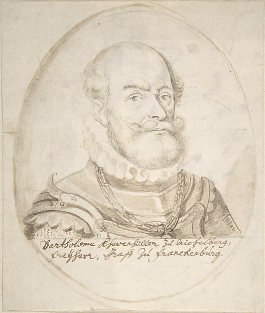 Portrait of Bartholomeo Ehrenfüller(?), by Anonymous, Flemish, 17th century