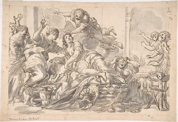 Death of Dido, by Giovanni Francesco Romanelli