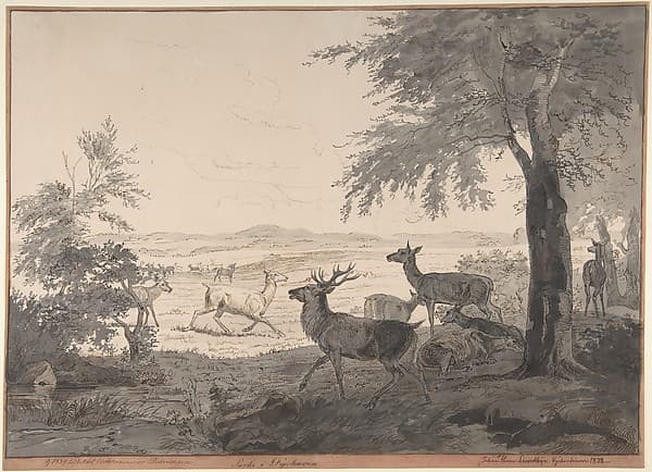 View of Dyrehaven, by Johan Thomas Lundbye