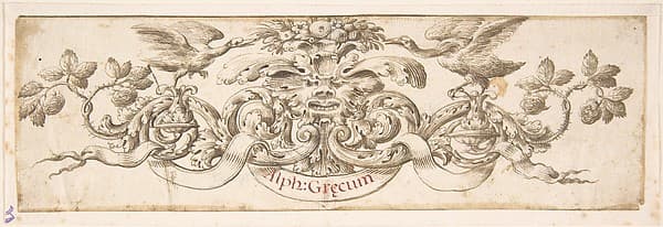 Design for a Vignette Accompanying a Publication on the Greek Alphabet, by Stefano della Bella