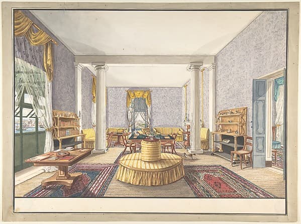 Design for interior, by Charles de Brocktorff