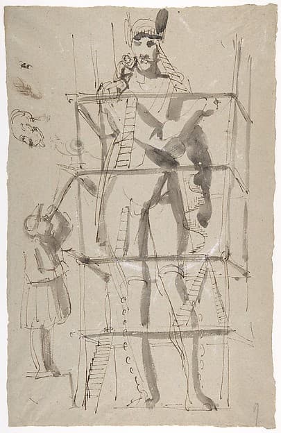 Sculptor at Work on a Colossal Statue, by Carl August Ehrensvärd