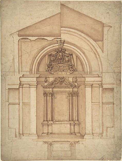 Project for an Altar, by Anonymous, Italian, 17th century