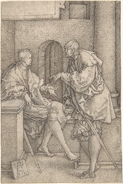 Ammon and Jonadab, by Heinrich Aldegrever