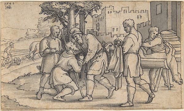 The Return of the Prodigal Son, by Sebald Beham