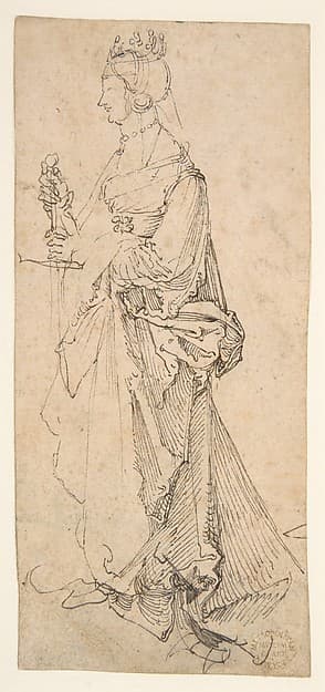 Saint Catherine of Alexandria, by Albrecht Dürer