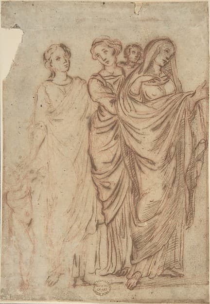 Group of Women, by Anonymous, Italian, 17th or 18th century