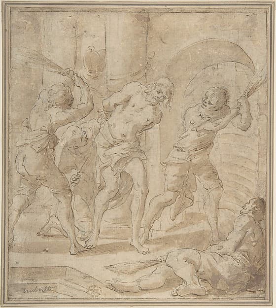 Flagellation, by Anonymous, Italian, Venetian, 18th century