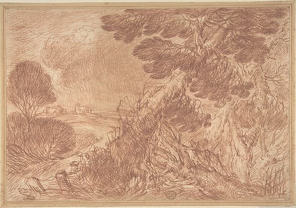 Landscape, by Anonymous, Italian, 18th century