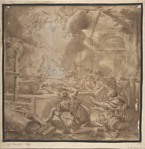 Nativity, by Anonymous, Italian, Venetian, 18th century