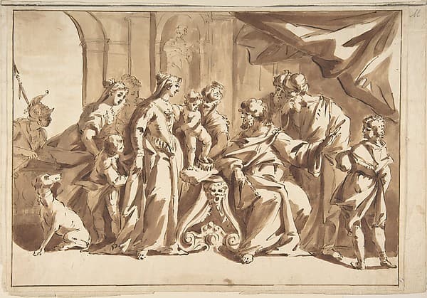 Moses Trampling on Pharaoh's Crown, by Anonymous, Italian, Venetian, 18th century