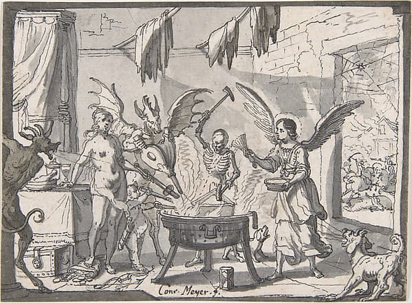 The Devil's Kitchen Visited by an Angel, by Conrad Meyer
