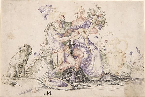 Mars and Pomona, by Jost Amman