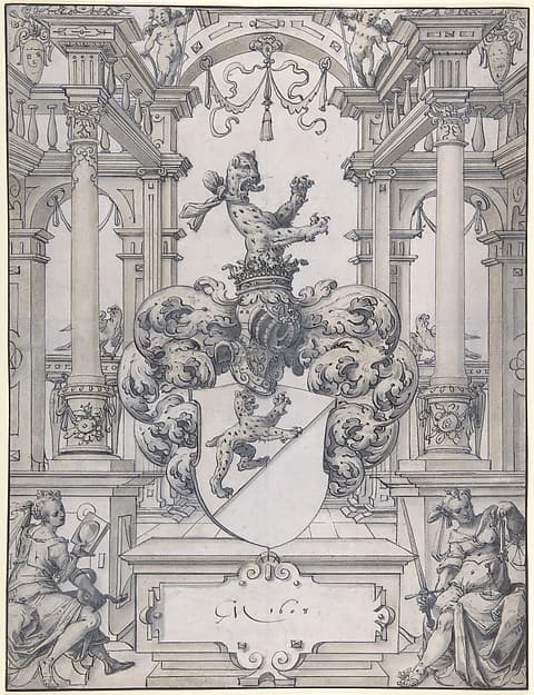 Design for a Stained Glass Window, by Christoph Murer