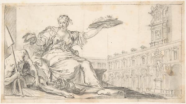 Allegory, by Anonymous, Italian, Venetian, 18th century