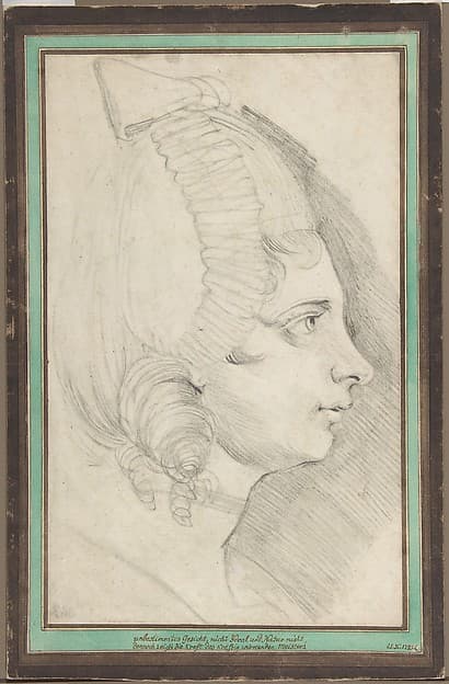 Portrait of a Young Lady Drawn in Left Profile, by Henry Fuseli