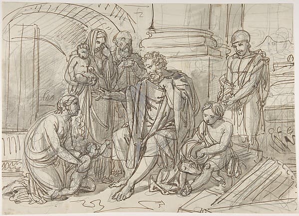 Belisarius Begging for Alms, by Heinrich Friedrich Füger