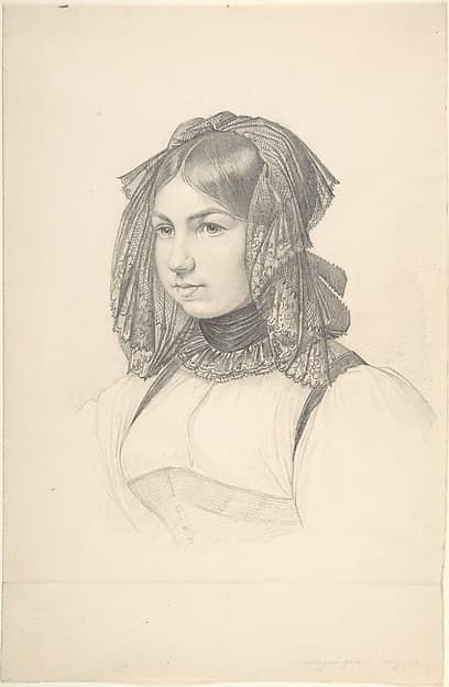 Swiss Girl, by August Ferdinand Hopfgarten