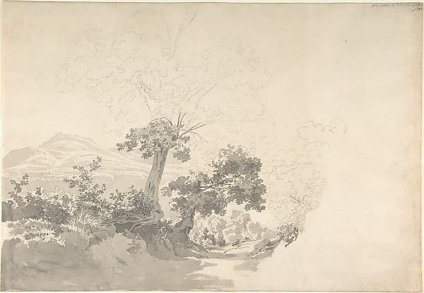 Landscape near Albano and Pallazole, by Joseph Rebell