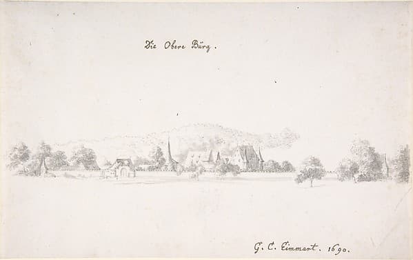 View of the castle at Oberbürg, by Georg Christoph Eimmart the Younger