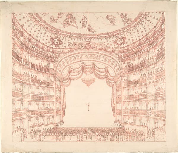 Empty Stage, by Anonymous, Italian, 19th century
