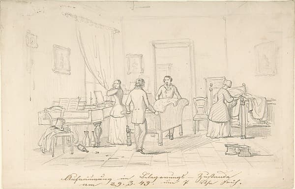 Interior Scene, by Anonymous, German, 19th century