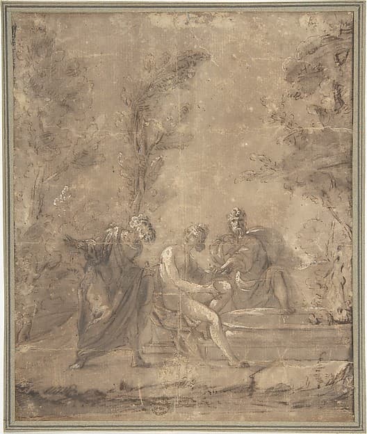 Susannah and the Elders, by Anonymous, German, 19th century