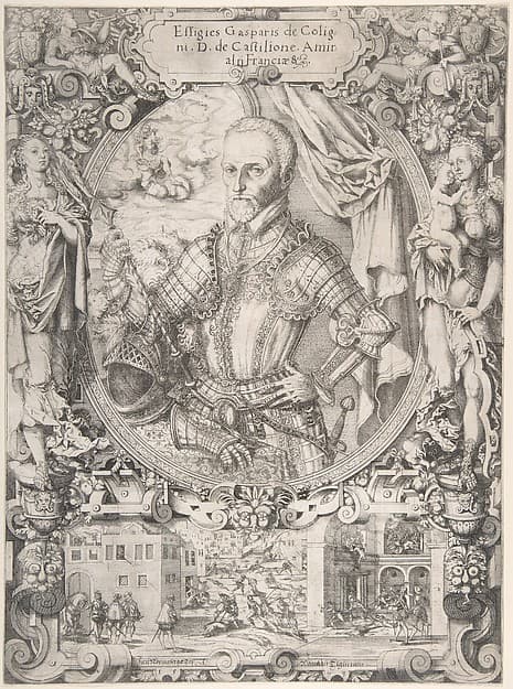 Gaspard de Coligny, Admiral of France, by Jost Amman