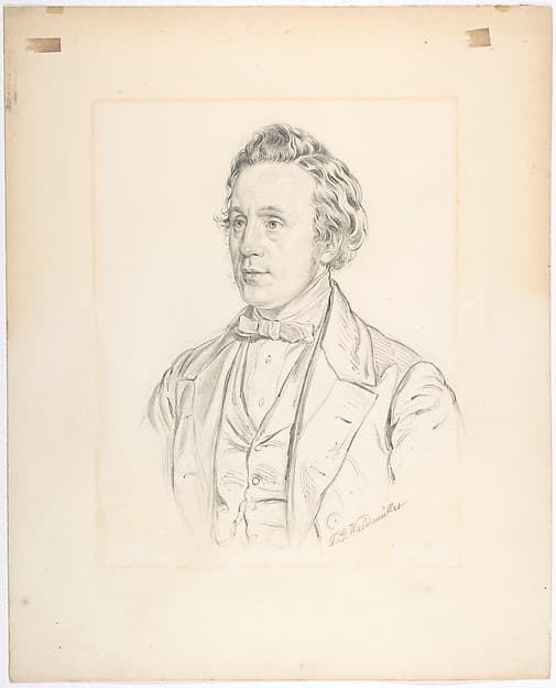 Portrait of Franz Jauner (Vienna 1832-1900 Vienna), Theater Director and Actor in Vienna, by Ferdinand Georg Waldmüller
