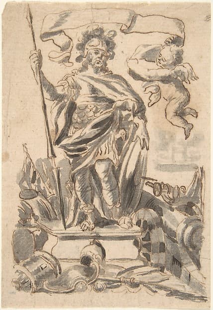 Design for a Book Illustration, by William Faithorne the Elder