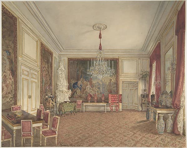 Room of Archduke Ludwig Victor in the Hofburg, Vienna, by Franz Alt
