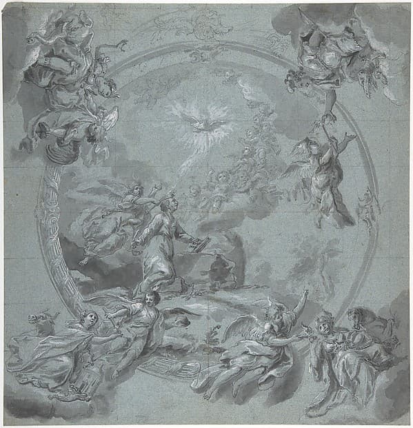 Saint Ignatius of Loyola and Allegories of the Four Continents, by Felix Anton Scheffler