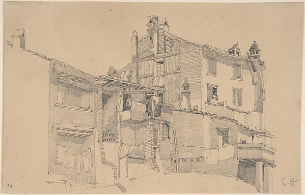 Houses on the Tiber, by Sir Francis Seymour Haden