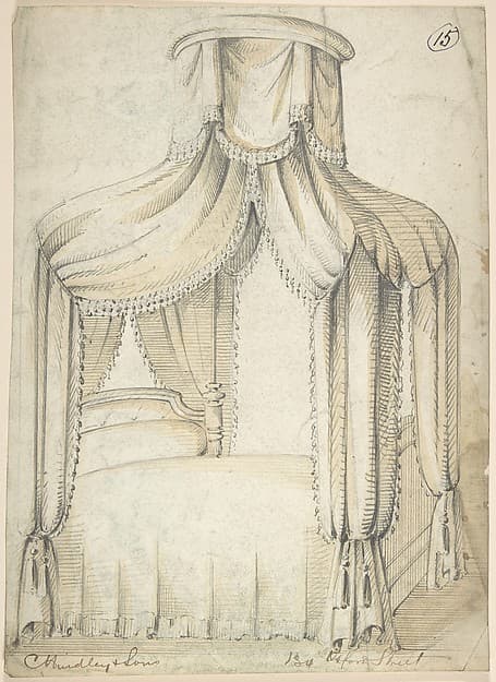 Design for Bed and Canopy, by Charles Hindley and Sons