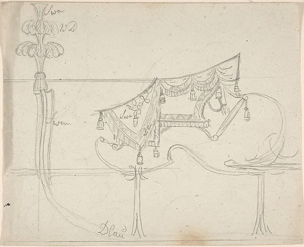 Design for a Sleigh, by Anonymous, German, 18th century