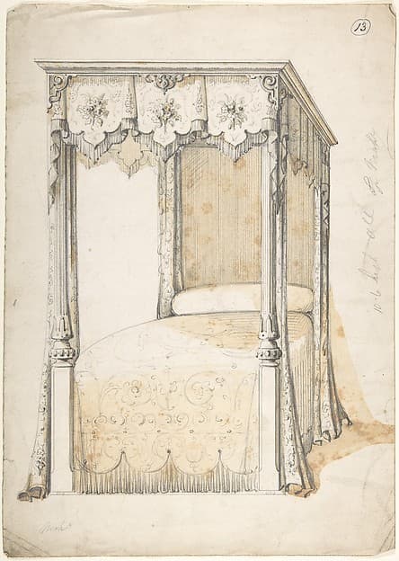 Design for a Bed and Canopy, by Charles Hindley and Sons