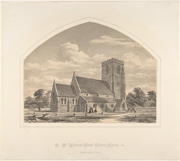 St. Michael's Church, Cherry Burton: North East View, by Sir Horace Jones