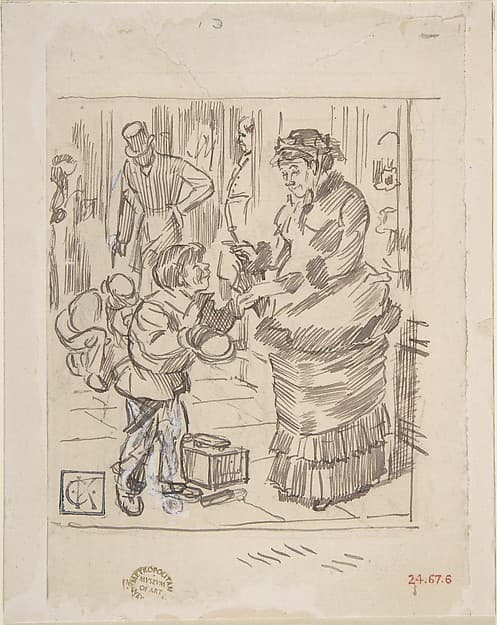 "Tract Distributor", by Charles Samuel Keene