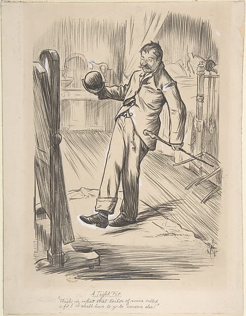 "A Tight Fit", by Charles Samuel Keene