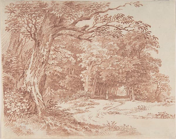 Wooded Landscape, by Friedrich August Brand