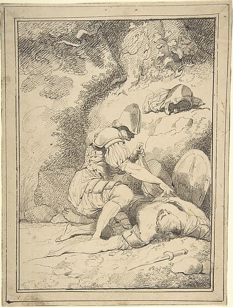 Stripping the Slain, by John Hamilton Mortimer
