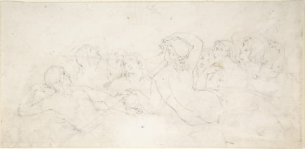 Group of Sea Nymphs, by William Pitts