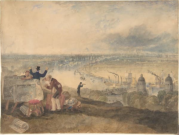 View of London from Greenwich, by Joseph Mallord William Turner