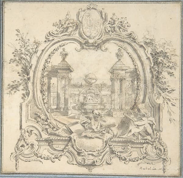 Study for a Book Vignette, by Pierre Edmé Babel