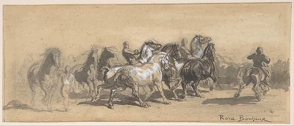 Study for "The Horse Fair", by Rosa Bonheur