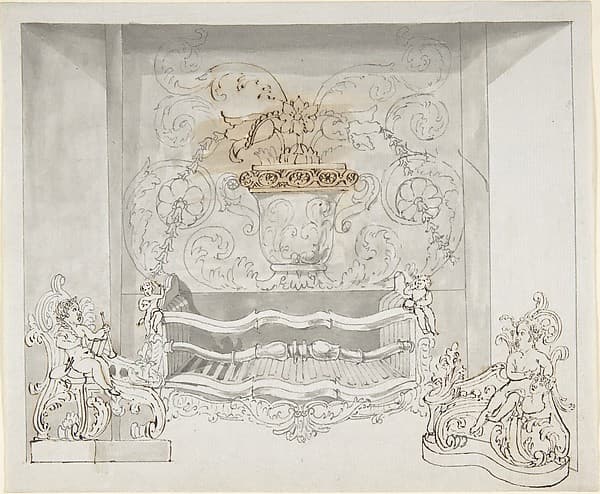Design for a Cast-iron Grate, by Benjamin Dean Wyatt