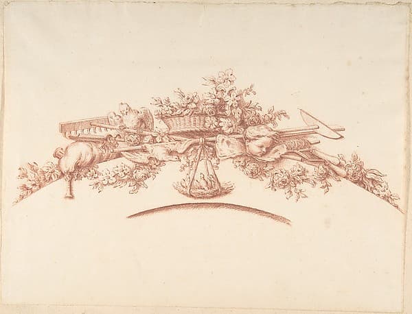 Preparatory Study for Plate 41 in "Maisons de plaisance," Vol. II, by Jacques François Blondel