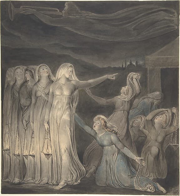 The Parable of the Wise and Foolish Virgins, by William Blake